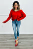 V-Neck Drop Shoulder Sweater (Reg. and Plus) - 4 Colors