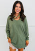 Center Seam Sweater Top Remix (Reg.) - 7 Colors