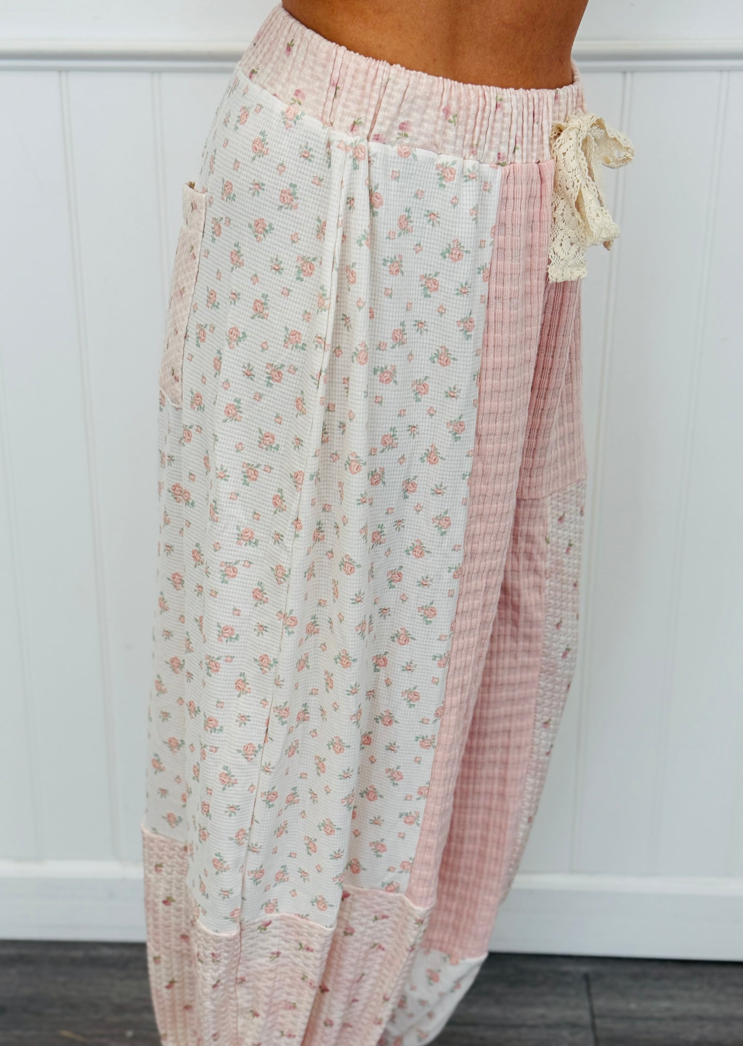POL Pink Multi Patchwork  Pants (Reg.)