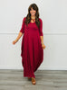 Solid 3/4 Sleeve Maxi Dress (Reg.) - 5 Colors