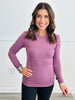 Solid Round Neck Long Sleeve Top (Reg. and Plus) - 2 Colors