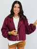 Burgundy Suede Moto Jacket (Reg.)