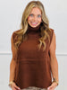 Sleeveless Turtleneck Sweater Top (Reg.)-3 Colors
