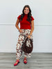 Brown Cow Print Wide Leg Pants (Reg.)