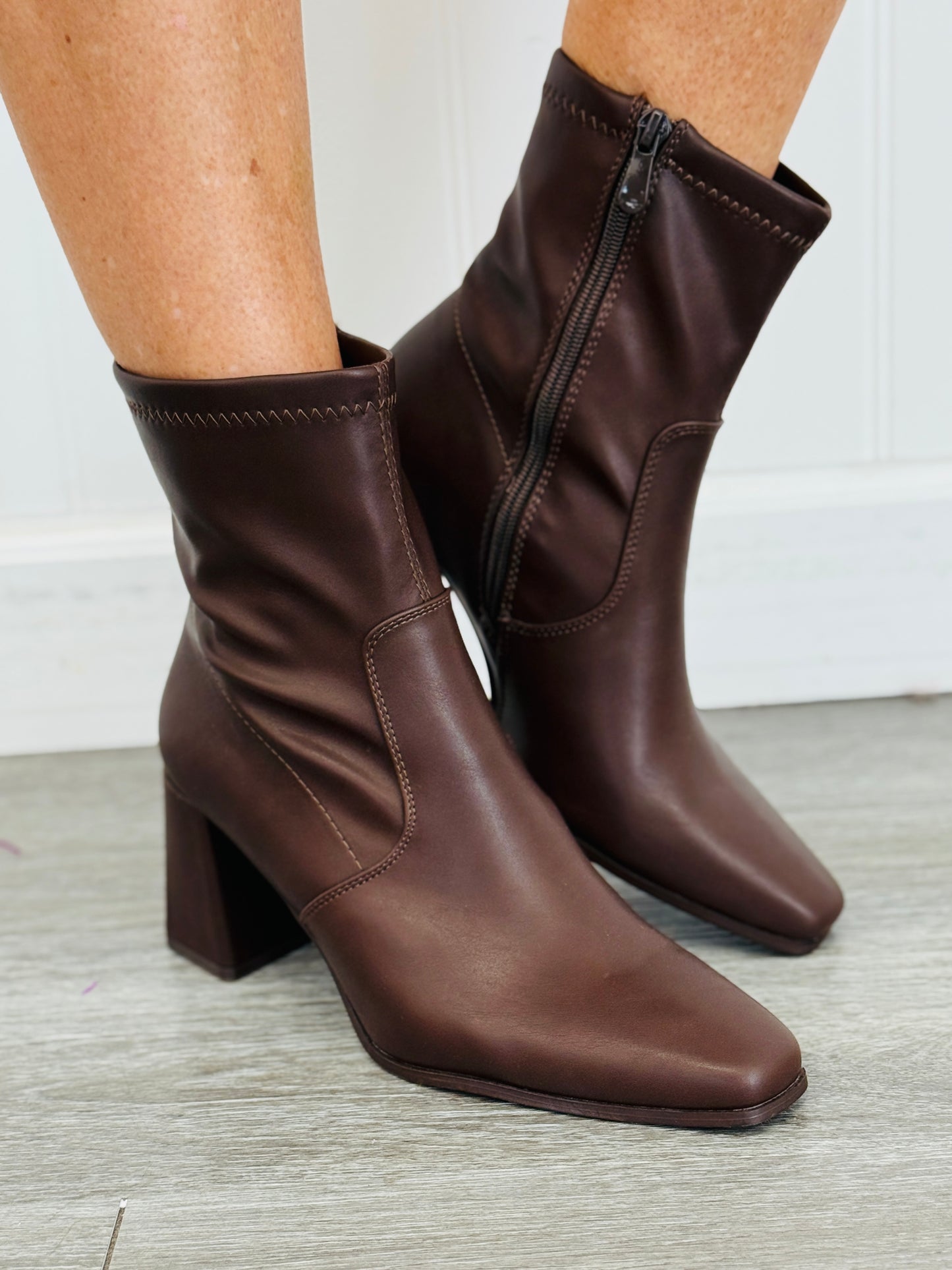 Brown Strut Your Stuff Ankle Boots