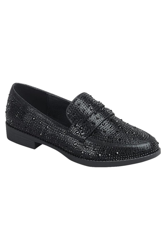 Black Step It Up Sparkle Loafers