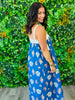 Royal Seashell Print Eyelet Lace Trim Maxi Dress (Reg.)