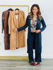 Longline Faux Suede Duster Jacket (Reg.)-3 Colors