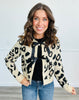 Leopard Bow Tie Cardigan (Reg.)