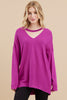 Knit Keyhole Pullover- 2 Colors