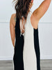 Luxe Linen Color Block Mini Dress (Reg & Plus)