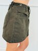 Army Olive Mini Skirt (Reg & Plus)