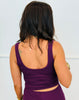 Beet Ribbed Tank Top & Capri Pants Set (Reg.)