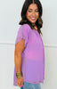 Semi Sheer Rhinestone Top (Reg. and Plus)-4 Colors