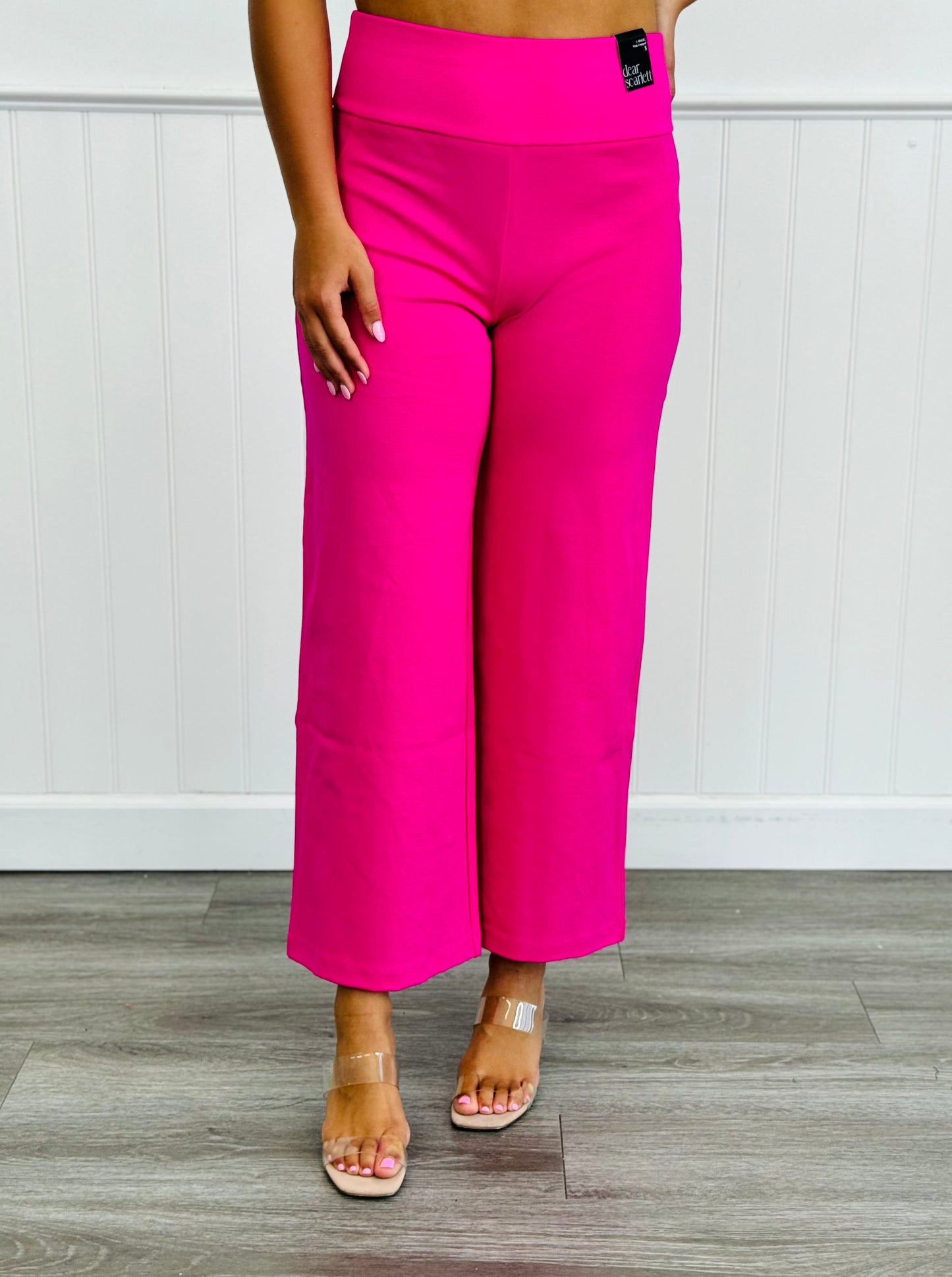 Dear Scarlett Magic Wide Leg Cropped Pants (Reg. & Plus)- 10 Colors