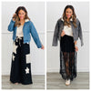 Faux Fur Lined Denim Jacket (Reg.) - 2 Colors