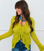 Ruffled Lace Long Sleeve Blouse (Reg & Plus)- 2 Colors