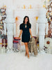 Navy Plaid Mini Skort Dress (Reg & Plus)
