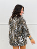 Ivory Leopard Contrast Corduroy Collar Jacket (Reg.)
