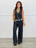Black Denim Structured Jumpsuit (Reg & Plus)