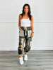 POL Distressed Camo & Lace Jogger Pants (Reg)