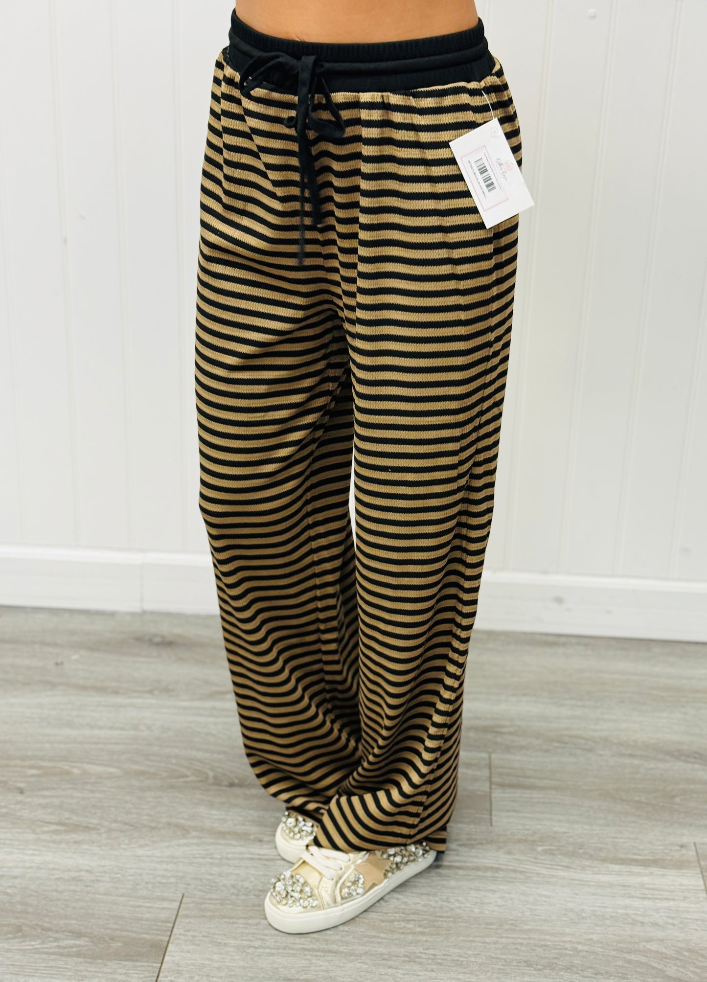 Cozy Striped Lounge Pants (Reg & Plus) - 6 Colors