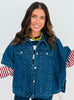 Denim Dream White Dot Cape Jacket (Reg.)