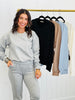 Rhinestone Knit Sweatshirt (Reg.)-5 Colors
