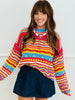 Neon Multi Textured  Knit Sweater Coverup (Reg.)