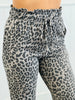 Coco Leopard Ribbed Knit Paperbag Pants (Reg & Plus)