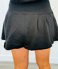 Black Icon Hoodie Sweatshirt & Mini Skirt Set (Reg.)