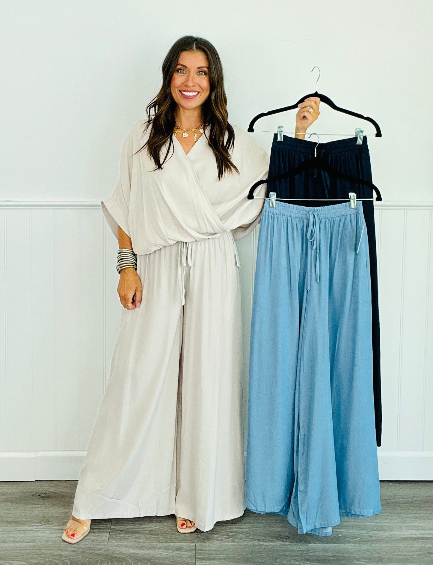 Palazzo Wide Leg Pants (Reg)-3 Colors