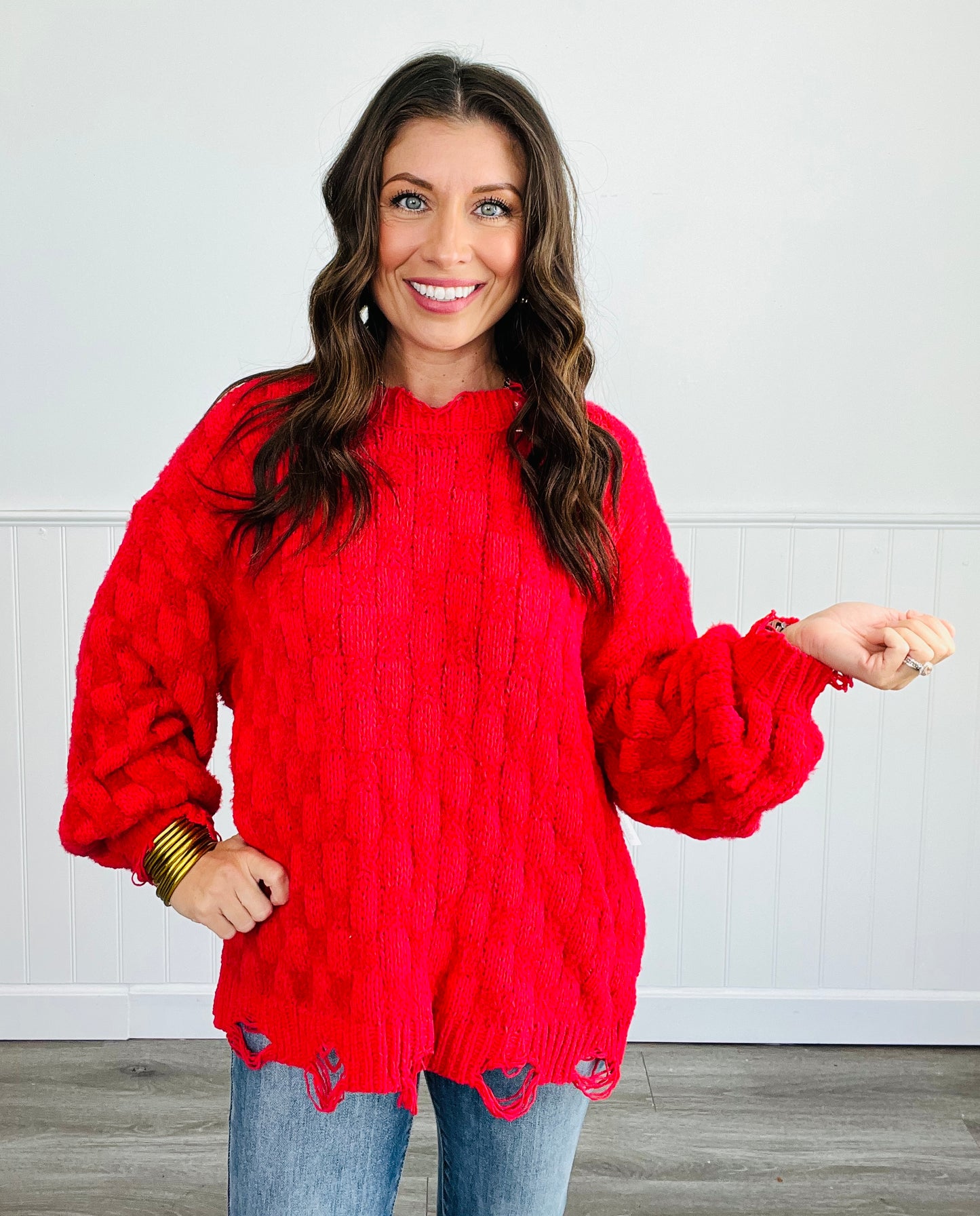 POL Candy Apple Sweater Top (Reg)