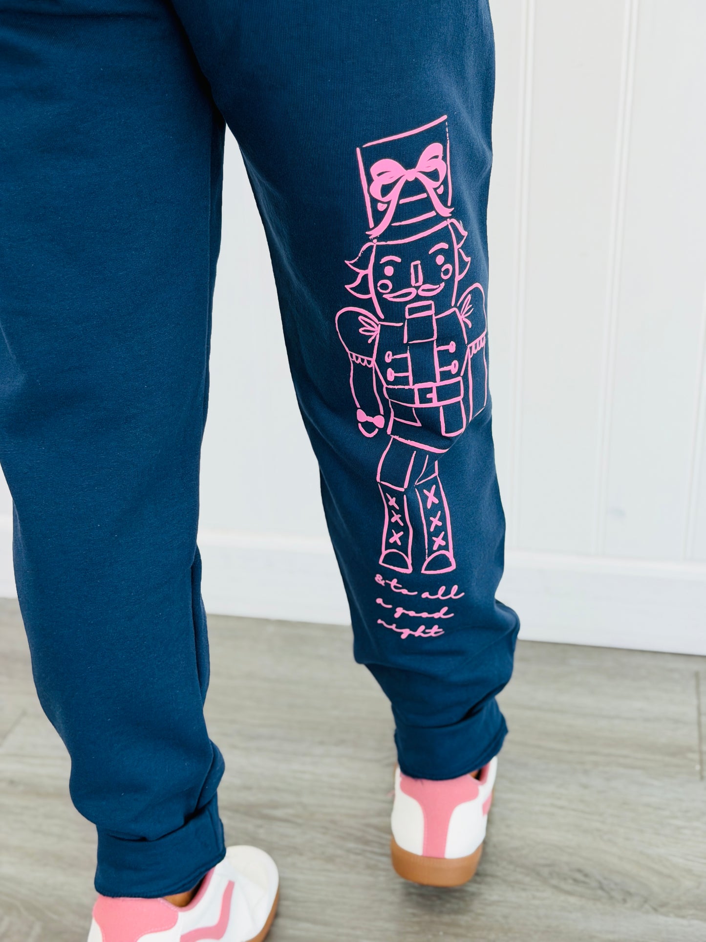 Navy Nutcracker & Bows Joggers (Reg. and Plus)