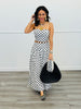 Ivory/Black Polka Dot Strappy Cami Top (Reg.)