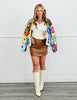 Floral Crochet Open Front Cardigan (Reg.)