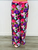 Berry Pink Floral Pocket Pants (Reg & Plus)