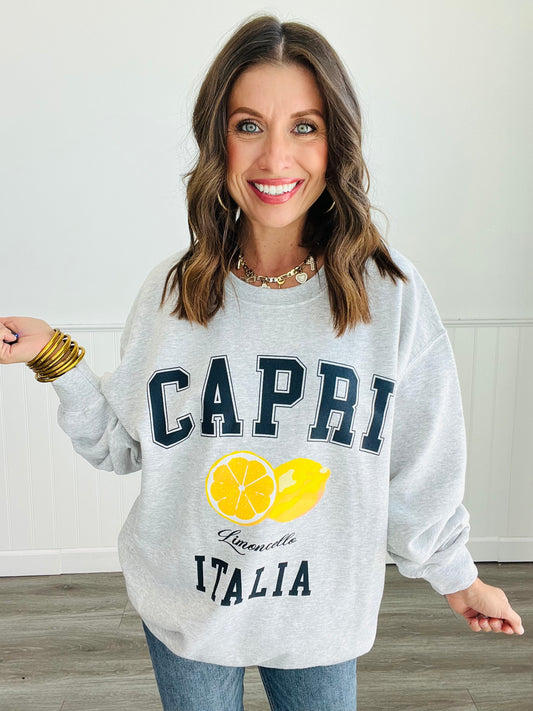 Ash Grey Capri Limoncello Sweatshirt (Reg)