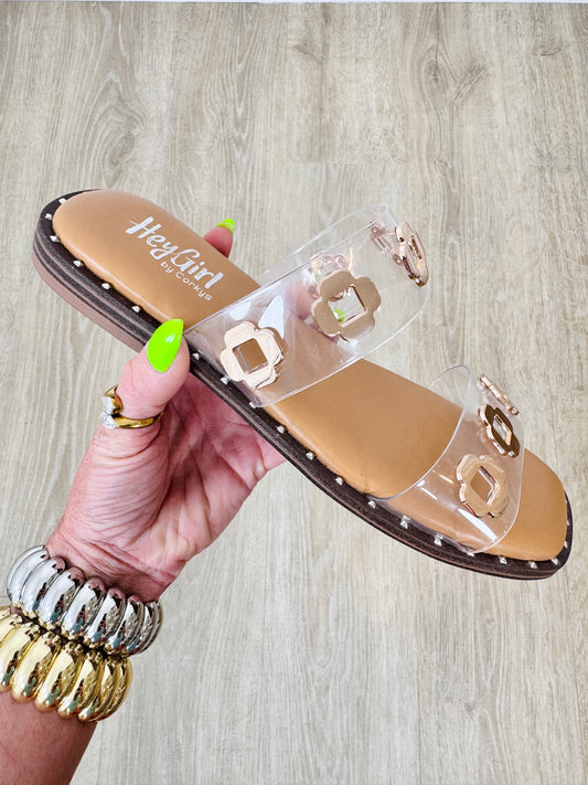 Corkys Clear Low Tide Sandals