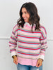 Rosemilk Multi Stripe Knit Top (Reg.)