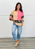 Candy Pink & Camo Color Block Top (Reg.)
