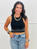 Rhinestone Embellished Tank Top (Reg)- 2 Colors