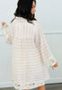 POL Pink Stripe Contrast Cuffs Blouse (Reg.)