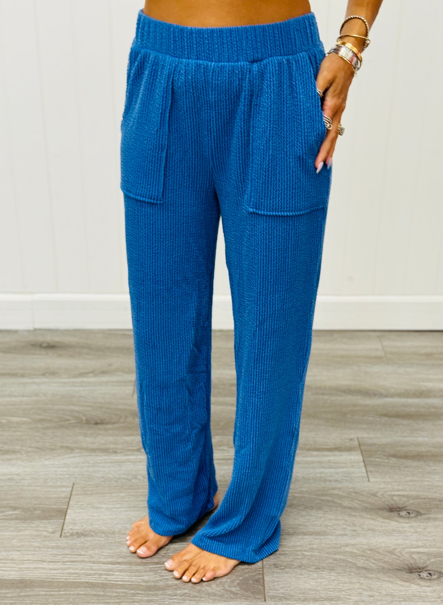 Ribbed Pocket Pants (Reg. and Plus) - 9 Colors