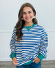 Create Comfort Striped Boxy Sweatshirt (Reg.)-3 Colors