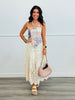 POL Natural Semi Sheer Delight Crochet Maxi Skirt (OS)