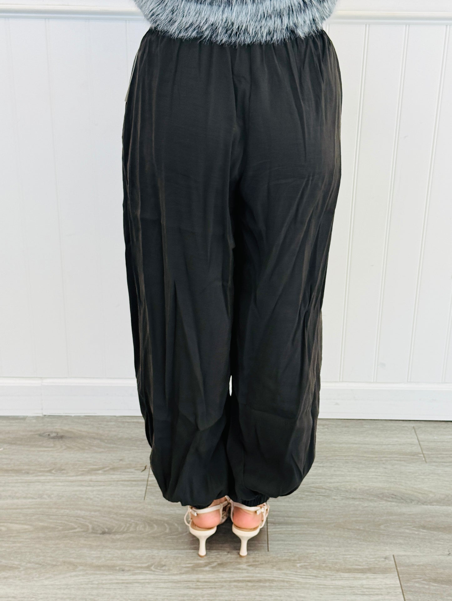 Black Pleated Harem Pants (Reg. and Plus)