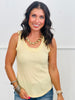 Ruffled Neck Tank Top (Reg.)-5 Colors