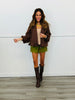 Dark Brown Mini Polka Dot Windbreaker (Reg.)