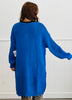 Royal Blue Longline Sweater Cardigan (Reg & Plus)